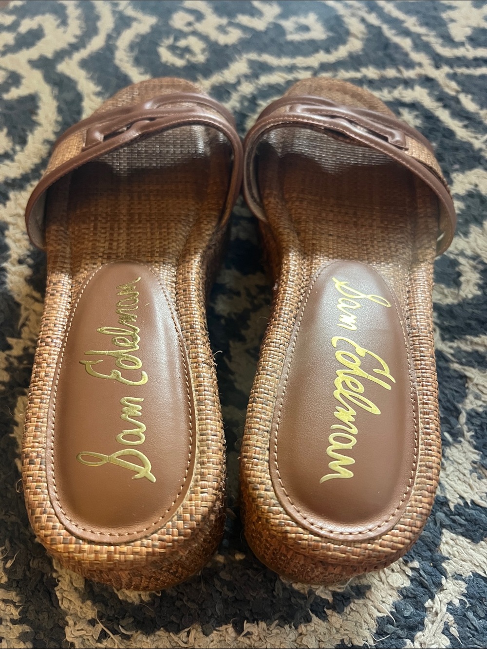 ๐ก Sam Edelman โPauleenaโ Brown Woven Espadrille Sandal ๐ - Picture 4 of 6